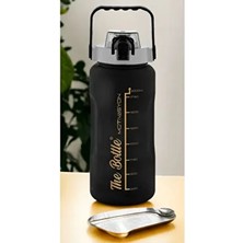 Comprox Motivasyonel Su Matarası 2000 ml (2lt) Sızdırmaz Plastik Suluk Spor Salonu İçin