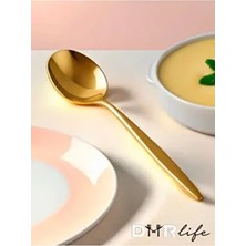 Dmr Life Yakut Titanyum Gold Yemek Kaşığı 6 Adet Yakut