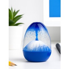 Volkan Patlaması Mavi Kum Saati Ev Ofis Masa Üstü Hediyelik