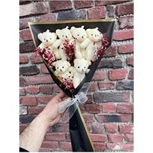 Gençay 6 Adet Ayıcık Buketi Şık Tasarım ve Kaliteli Malzeme ile Bebek Hediyelik