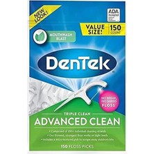 Dentek Naneli Aroma ile Florürlü 150'li Kürdanlı Diş İpi Ağız ve Diş Bakımı için İleri Temizlik
