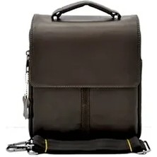 Veskemann Kahverengi Hakiki Deri El Omuz Postacı Çantası Düz Desen ile Şık ve Ergonomik Tasarım