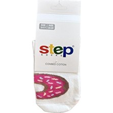 Tek Doughnut Patik Çorap Krem