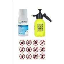 Bayer Bahçe İlaçlama Seti Solfac Super 100 ml Tüm Uçan ve Yürüyen Haşerelerde Etkili Basınçlı Pompa