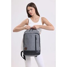 Woys Bags Su Geçirmez Kumaş 15.6-16.1-16.9 Inç Uyumlu Laptop Sırt Çantası Gri Renkli Koruma Özellikleri