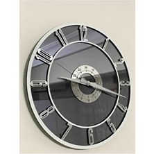 Dekoratif Cam Gerçek Ayna Duvar Saati 40CM