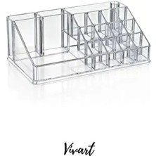 Büyük Boy Kozmetik Ürün Düzenleyicisi Makyaj Takı Organizer Kalemlik Rujluk Notluk Düzenleyecesi