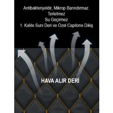 Honda Jazz 1 Kumaş 2li Deri Kaplama Koltuk Minderi Siyah Sarı