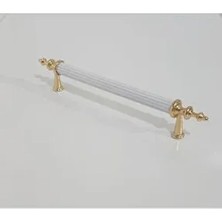Elif Metal Vidalı Kulp 96 mm Beyaz Renkli Şık Tasarım Dolap, Şifonyer, Ünite, Komidin İçin