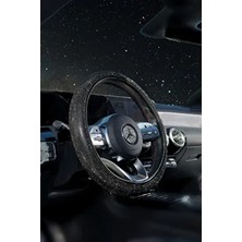 Siyah Full Taş Görünümlü Direksiyon Kılıfı-Taş Direksiyon