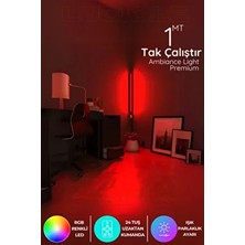 Rgb LED Abajur Aplik Gece Lambası Lambader Renkli Uzaktan Kumandalı Işık - Ledtube9