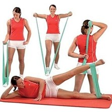 1.kalite Pilates Egzersiz Lastiği Yoga Bandı Asorti Plates Bandı Spor Lastiği