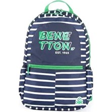Unisex Çocuk Benetton Çift Bölmeli Ilkokul Sırt Çantası 03745