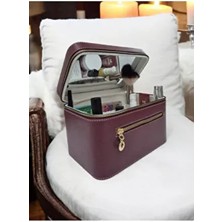 Aynalı Makyaj Seyehat Bakım Çantası