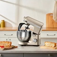 Chef Pro Çift Kollu 5 Lt 6 Hız Kademeli 1500 W Güçlü Motor Hamur Yoğurma & Mutfak Şefi