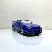 Nissan Skyline Gtr R34 1/36 Ölçek Welly Metal Diecast Model Araba Oyuncak Araba