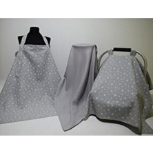 Emzirme Önlüğü 3lü Set %100 Pamuklu Müslin Kumaş-Emzirme Örtüsü-Puset -Battaniye