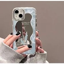 Iphone 15 - 14 - 13 Uyumlu Aynalı Yaprak Model Silikon Kılıf