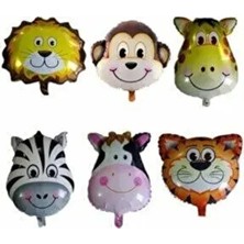 Safari Set Hayvan 5 Li Folyo Balon Seti