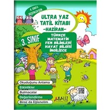 Analiz Yayınları 3. Sınıf Ultra Yaz Tatil Kitabı (Karne Kabı) Setli Ürün Renkli Eğlenceli