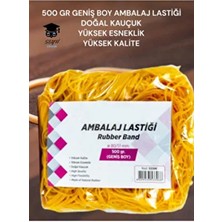 500 gr Geniş Boy Ambalaj Lastiği Doğal Kauçuk Yüksek Esneklik  Yüksek Kalite