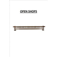 Bonicasa Art Ceviz Çift Raylı Ahşap Rustik Perde Askısı Rustik Borusu 200 cm