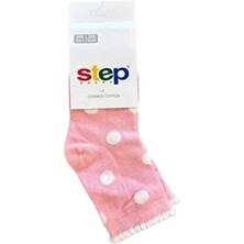 Tek Sakallı Pembe Üstü Beyaz Puanlı Soket