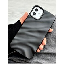 Iphone 11 Uyumlu 3D Wave Kabartma Mat Silikon Kılıf