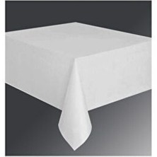 Beyaz Renk Masa Örtüsü 1 Adet