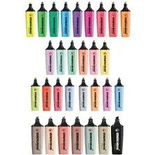 Boss Original Fosforlu Kalem 30'lu Tam Set Tüm Renkler