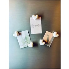 Magnet - Buzdolabı Magneti - Buzdolabı Süsü - 5’li Kalpli Magnet - Sevgililer Günü Hediyesi