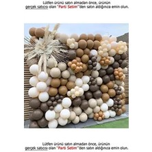 Parti Setim^^ Çikolata Kahve* Karamel* Deniz Kumu* Beyaz 100'LÜ Balon Seti