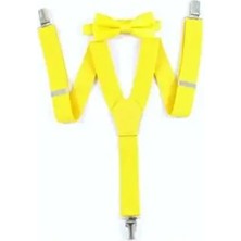 Bloom Store Kırmızı 1-6 Yaş Pantolon Askı Papyon Seti