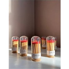 Cam Fanusta Mantar Kapaklı Kırmızı Uçlu Kibrit