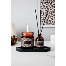 Lalezen Home Leopard Çiçekli Kokular Serisi 3 Adet Kokulu Mum ve Koku Seti Fresh Özellikli