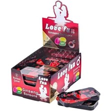 Love Fun Bonbon Şeker 3 Teneke Kutu 6 Adet Ginseng Aromalı Eğlenceli Şekerleme