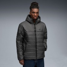 Puma Essentials Hooded Padded Erkek Gri Kapüşonlu Mont
