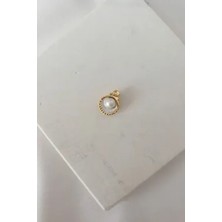 Altın Kaplama Incili Istiridye Kolye Ucu