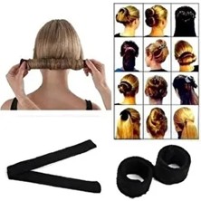 Bundeba Kadın Saç Tokası 3 Adet Topuz Yapma İçin Siyah Renkli Aksesuar