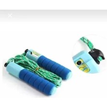 Ertoys Store Sayaçlı Atlama İpi Saplı Antrenman Aleti Mavi Renkli Egzersiz Aleti Evde Spor İçin Eğitici