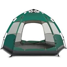 6 Kişilik Altıgen Çift Kapılı Tam Otomatik Kamp Çadırı 240X200X135 cm