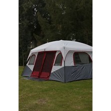 2 Odalı Büyük Çift Katman Dayanıklı Kamp Çadırı 430X305X203 cm