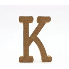 na neşeli ahşap 10 cm Kahverengi Ahşap K Harfi, Dik Durabilen Özel Gün Doğum Günü Aksesuarı 1 Adet