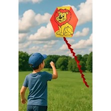Altıgen Uçurtma Aslan Modeli 50MT Ipli