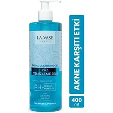 La Vase Yüz Yıkama Jeli 400 ml Tüm Cilt Tipleri İçin Paraben İçermeyen Akne Karşıtı Etki