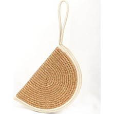 MaVaux Moss Hasır Jüt Clutch Çanta Kadınlar İçin Şık ve Ergonomik Tasarım Basic Koleksiyon