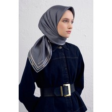 Armine Monogram Desenli Saf Ipek Twill Eşarp 9401D 04