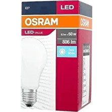 LED Value Ampul Beyaz Işık 8.5 W 60WATT