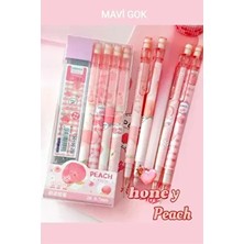 Kawai Şeftali Uçlu Kalem 2b 0,7mm (4 Adet Uçlu Kalem+1 Kutu Uç)