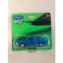Welly Renault 12 1/64 Ölçekli Mavi Diecast Metal Model Araba Gerçekçi Detaylarla
